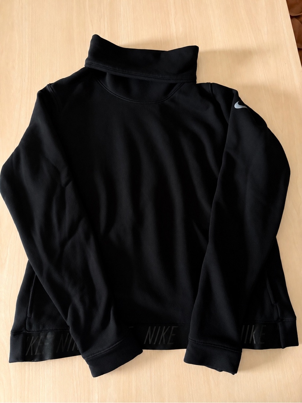 Nike Black Funnel Neck Sweatshirt